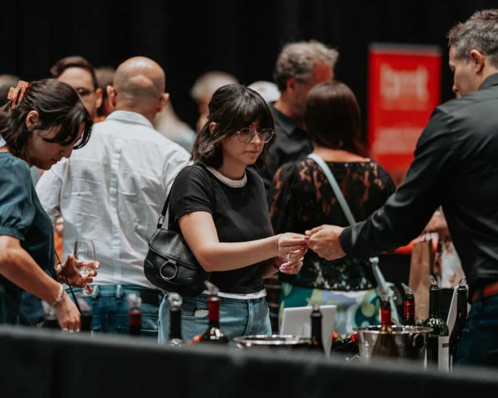 Kiosque au Festival des vins et des spiritueux de Laval