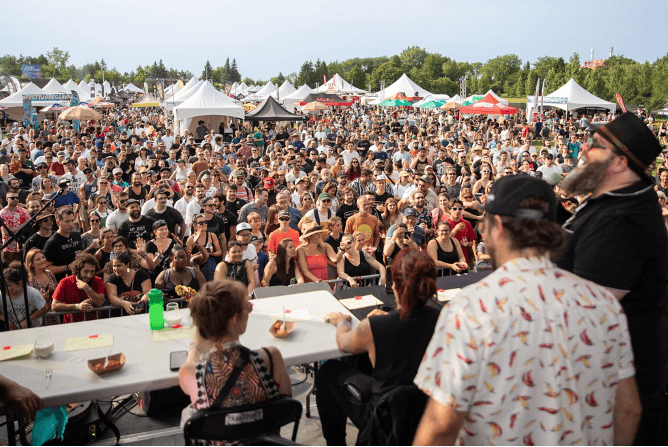 Hot sauce competition at the 2023 Beer Festival
